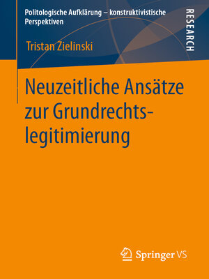 cover image of Neuzeitliche Ansätze zur Grundrechtslegitimierung